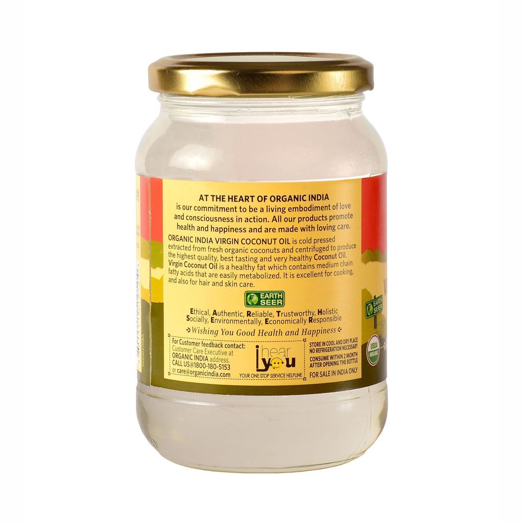 Soğuk Pres Hindistan Cevizi Yağı (500 ml), İşlenmemiş Hindistan Cevizi Yağı, Organik Hindistan