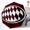 Muster des FC Bayern München, automatischer Regenschirm, tragbares und faltbares Design, 8 Schirmstäbe, ein Weihnachts- oder Geburtstagsgeschenk.