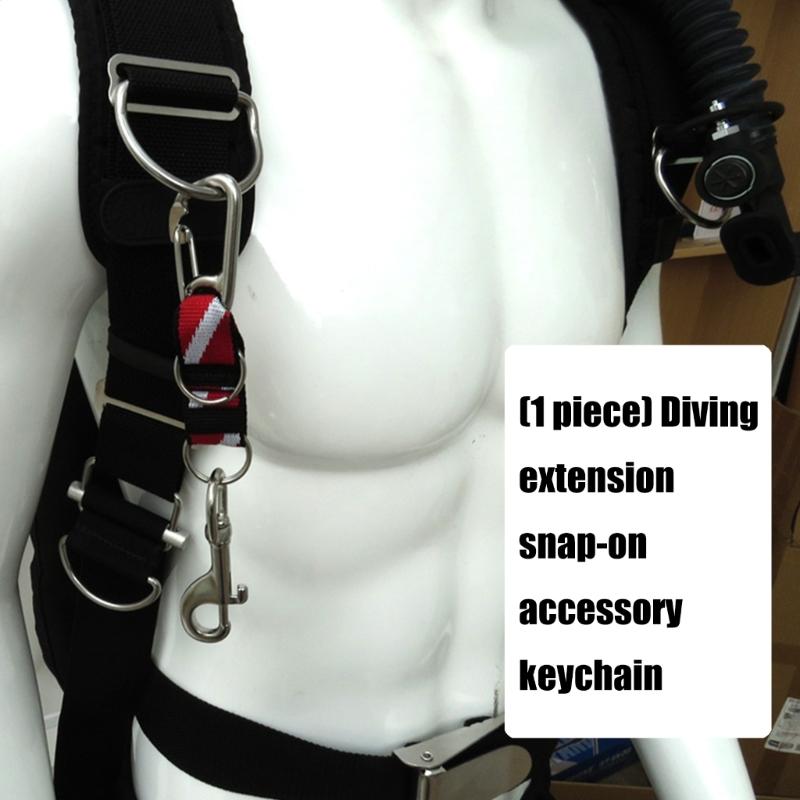 Scubas Diving Lanyard Clip with D Rings Universals Dives Flags AntiLost Strap for Water Sports fishing Gear Attachments