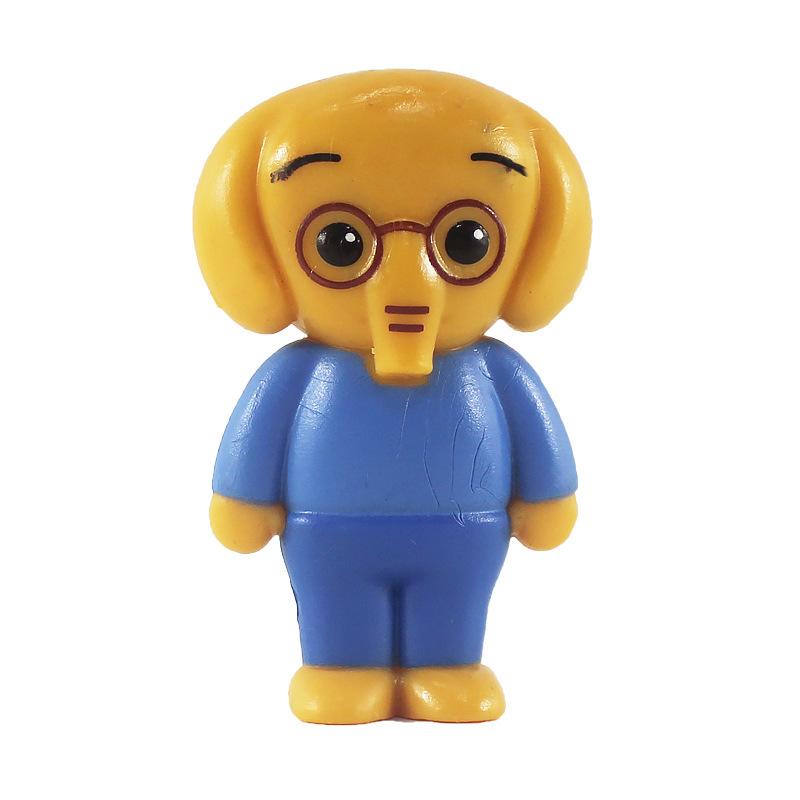 6 stk/sett Søt Plim Klovn Anime Figur Leketøy PVC Opplysning Utdanning Modell Dukker for Barn Gave Skrivebordsdekorasjoner