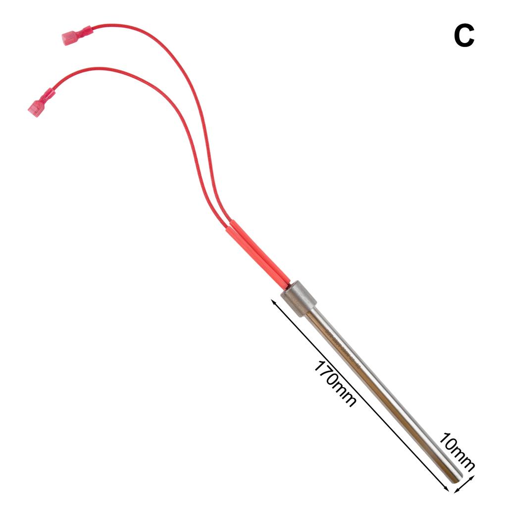 Replacement Igniter For Pellet Stove Heating Rod Pellet Stove 230V Ignitor Kit Standard Diameter 10mm Efficient Combustion