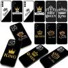 Cartoon König Königin Paar Liebhaber Handyhülle Case für Apple iPhone 16 15 14 Plus 13 12 Mini 17 Pro Max + 16E Air 16+ ProMax