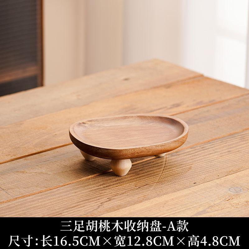 

Customized Acacia Wooden Tray Dried Fruit Tray Kitchen Household Irregular Fruit Tray Dim Sum Tray Snack Tray Storage Tray