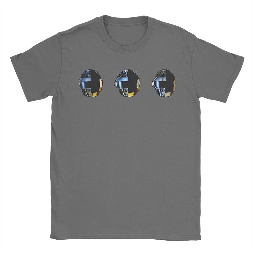 Daft Punk Elektronische Band T-Shirt Strand 100% Baumwolle T-Shirts Für Männer Hippie Custom DIY T-Shirt Kurzarm Vintage T-Shirts