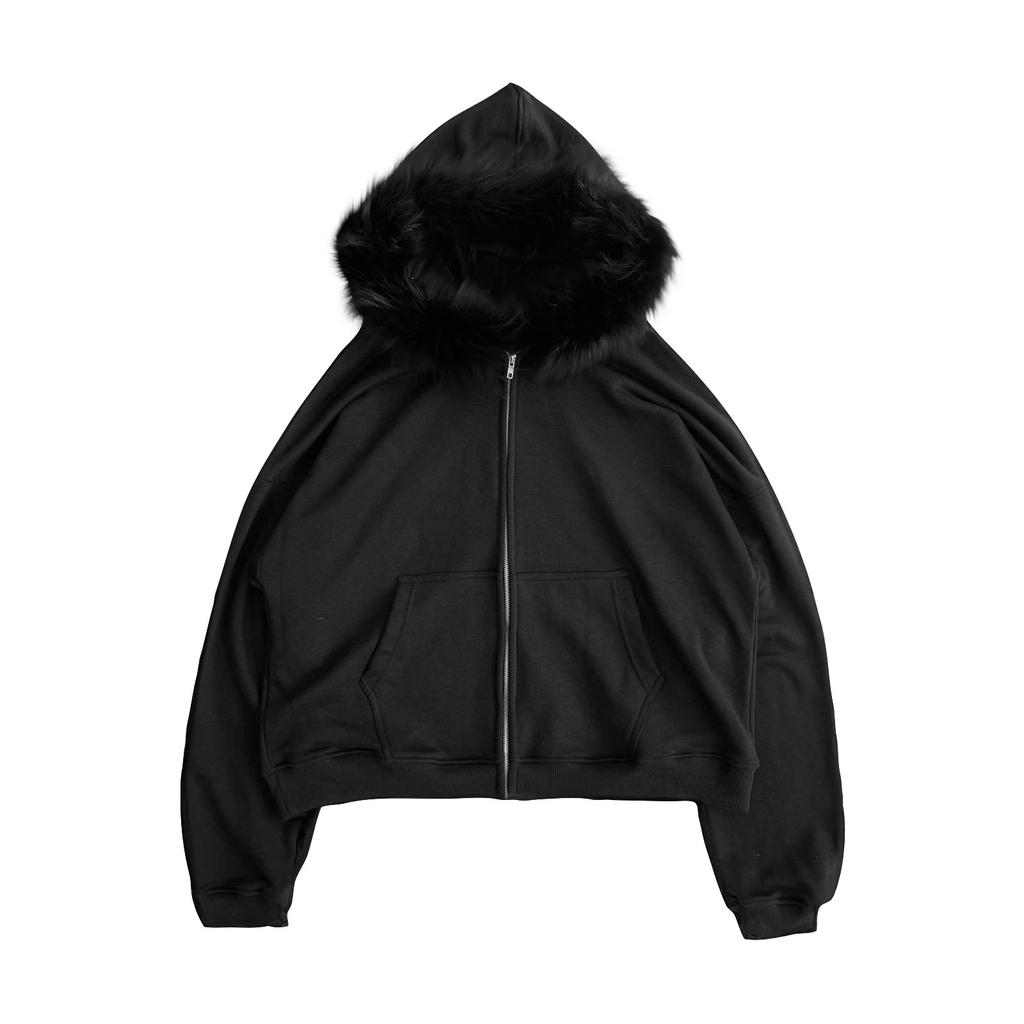 Men's Solid Color Double Zipper Sweatshirt Men's Sports Large Size Casual Sweatshirt Jacket