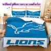 Detroit Lions Pattern Bedding,Quilt Set Quilt Cover Pillowcase Home Birthday Gift (1*duvet cover+2*pillowcase,without core)
