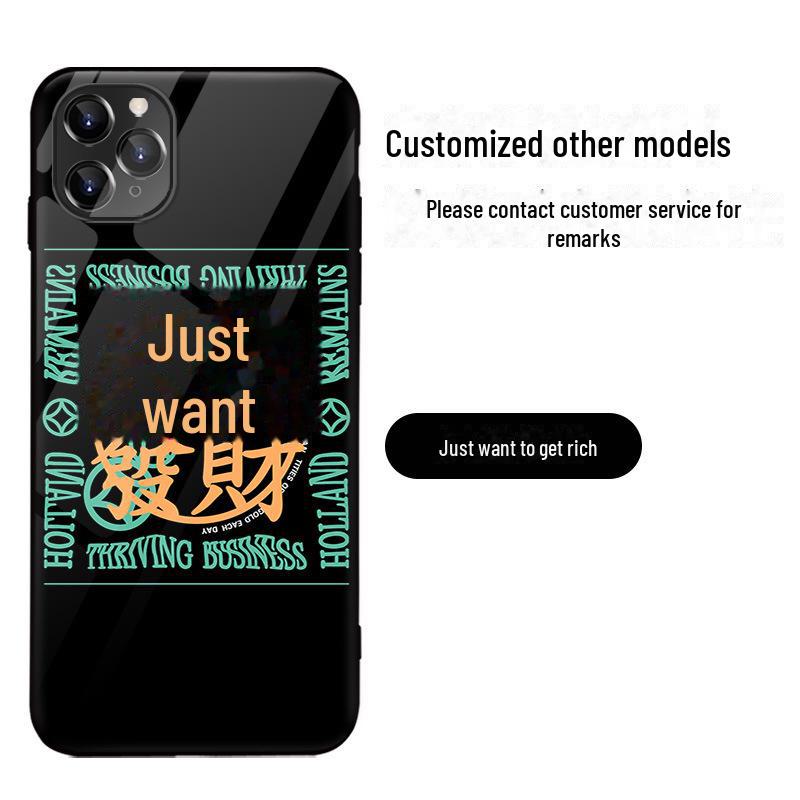 

Модный чехол для iPhone 11, 12 Pro, 13, 14 Pro Max и 15 для мальчиков — прочный стеклянный дизайн iPhone 12