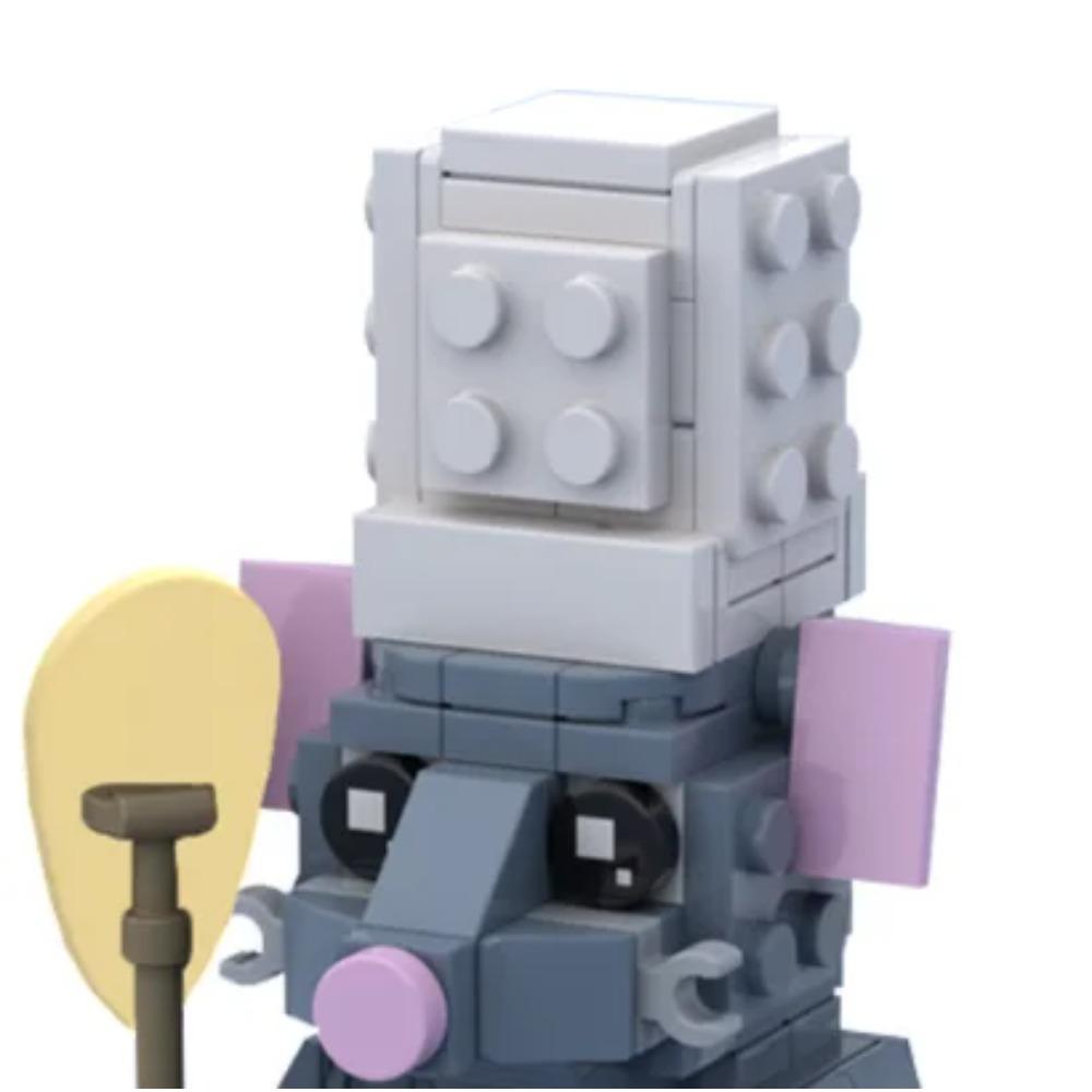Chef Mouse Building Block Model Animation Comedy Movie Creative Animal Characters Assembling Brick Toys As a Gift for Food Fans