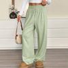 Pantalon ample à taille élastique confortable pour femme
