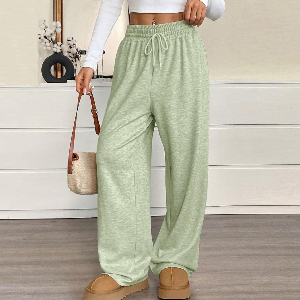 Pantalon ample à taille élastique confortable pour femme