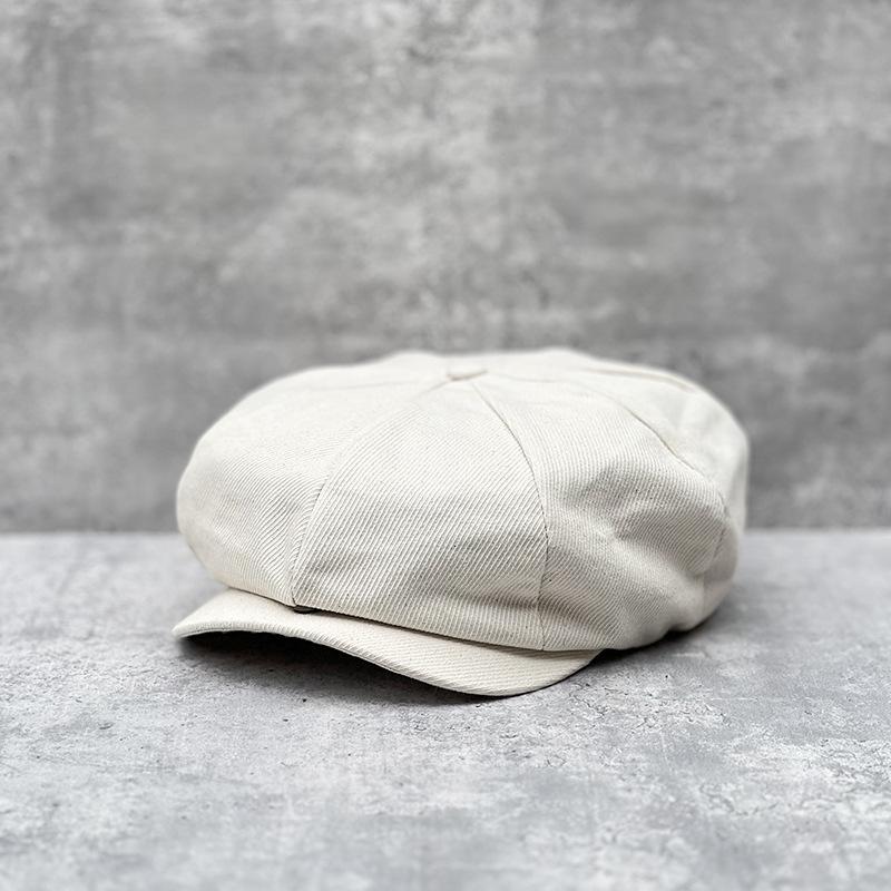 Cotton  Big Size Summer Newsboy Cap Men Twill 8 Panel Hat Baker Caps Retro Gatsby Hats Casual Cap Apple Beret for Male