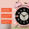 Classic Twin-Bell Alarm Clock Extra-Loud Backlight Silents Sweep Retro Alarm Clock Student Time Manager Desktop Alarm Clock