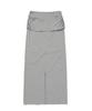 Seuweideu Shirring Long Skirt [Gray]