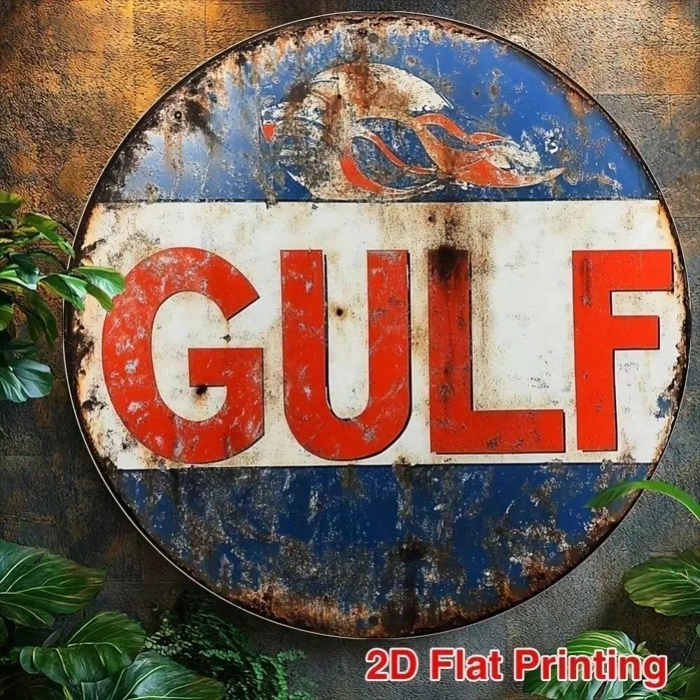 Charming Vintage Style Squirrel Feeding Area Sign Metal Tin Plate Wall Decor