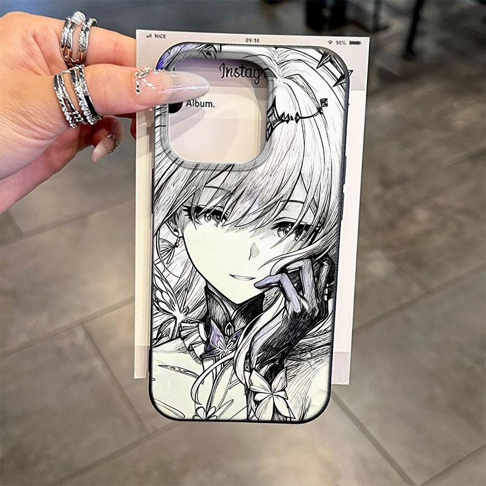 Romantic Cartoon Girl High Quality Soft Phone Case For Samsung A06 A07 A15 A34 A35 A53 A54 A55 Anti Slip Anti Fall Cover