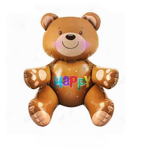 1PC Love Heart Bear Foil Balloons Happy Birthday Valentine’s Day Party Decor Air Helium Globos Wedding Decorations Kids Toys Balloon