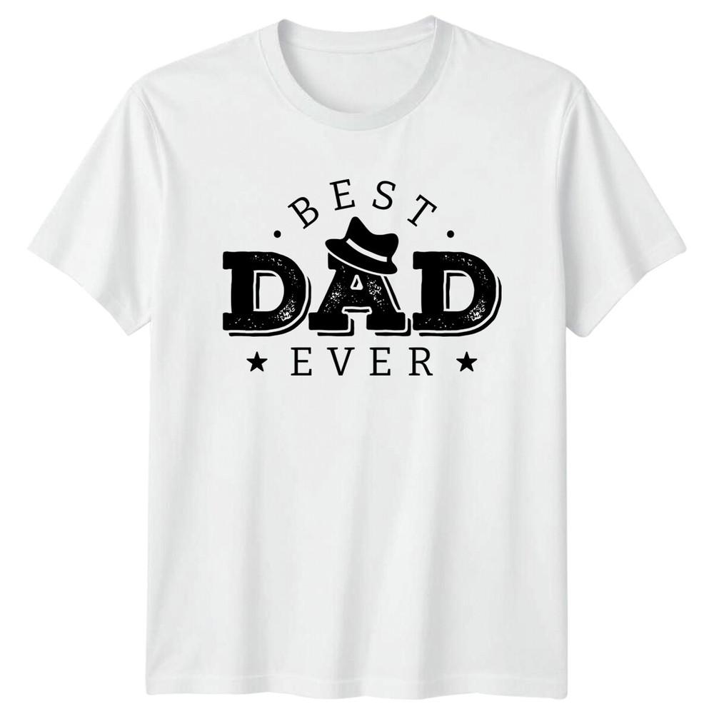 Best Dad Ever Hat Graphic Fathers Day TShirt S