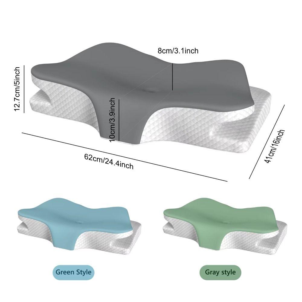 Butterfly Shaped Ergonomic Neck Pillow Slow Rebound Neck Guard Pillow  Cervical Protection