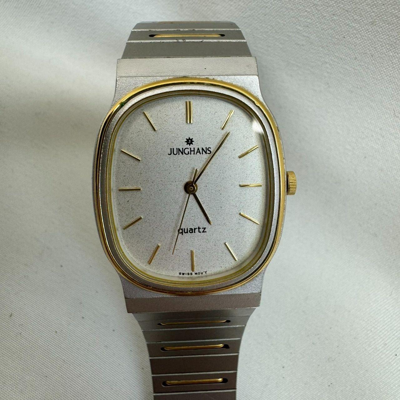 Б/У K [Батарея разряжена] JUNGHANS MS-J-0104M Кварцевые Круглые Золотой Серебряный
