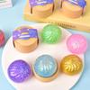 Mini Glitter Dumpling Squishy Toys Realistic Bun Sensory Fidget Ball Squishy Dumpling  Kids Adults