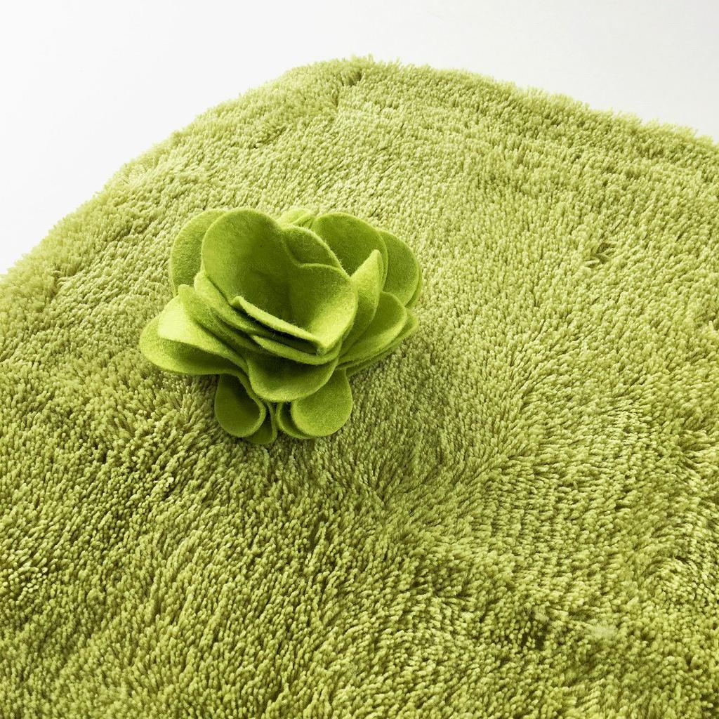Senko Rose Toilet Lid Cover with Rose Motif Green Standard 72442 S.D.S