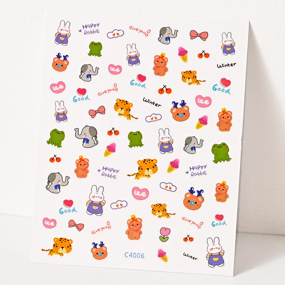 Cute Cartoon Pet Manicure Sticker Cute Husky Cute Corgi Sweet Cat Nail Decorative Sticker