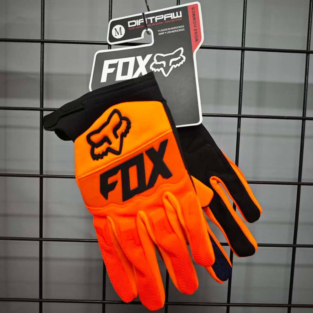 

Motorcycle Outdoor Off-Road Riding Breathable Gloves Electric Vehicle Bicycle Mountaineering XXL мандариновий