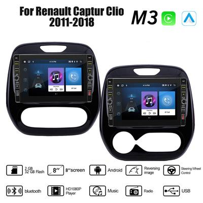 8 Inch For Renault Captur Clio 2011-2018 With Button Knob Android Car Radio Multimedia Player Navigation Stereo GPS 2 Din Carplay 2+32GB