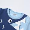 Winter Boys Long Sleeve Sweatshirts Velvet Cute Cartoon Shark Embroidery Soft  Cotton Baby Children's Pullover Clothes