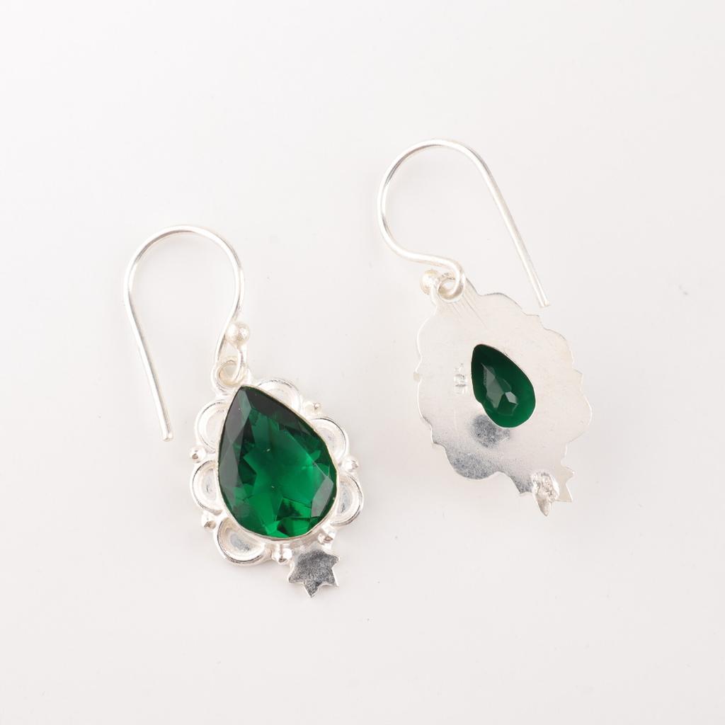 Chrome Diopside Gemstone 925 Sterling Silver Earrings Jewelry For Christmas Gift EE-163-9