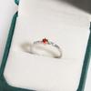 Sparkling Colorful Dazzling CZ Finger Flower Rings For Women Luxury Bow Pink Zircon Ring Wedding Jewelry For Wife & Girlfriend