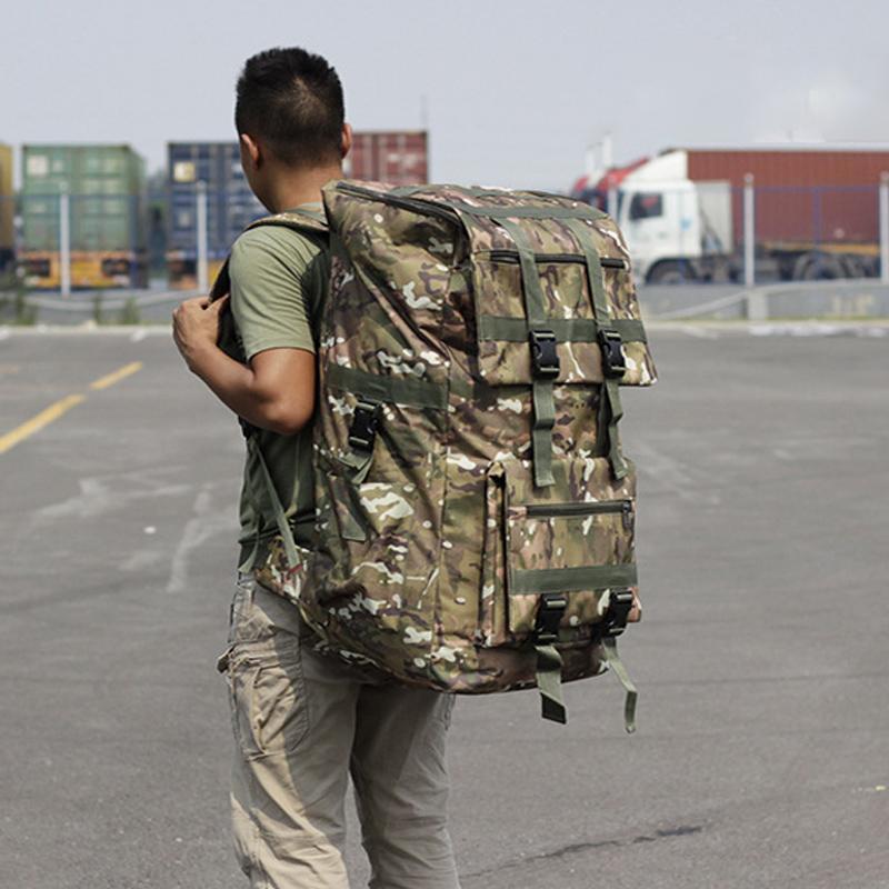 110L 130L Men Hiking Bag Camping Backpack Large Army Outdoor Climbing Trekking Travel Rucksack Tactical Bags Luggage Bag XA860WA
