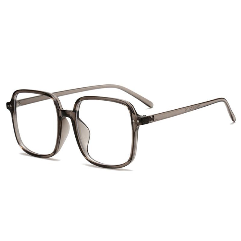 Big Square Computer Glasses Transparent Frame Oversized Myopia Optical Eyeglasses for Women Men 0 To -6 0