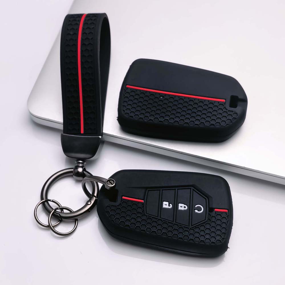 Copri Telecomando per Isuzu D-MAX MU-X con Portachiavi Resistente ai Graffi Antiurto Antipolvere Durevole Portachiavi Protezione Anti-Graffio Texture Morbida al Tatto