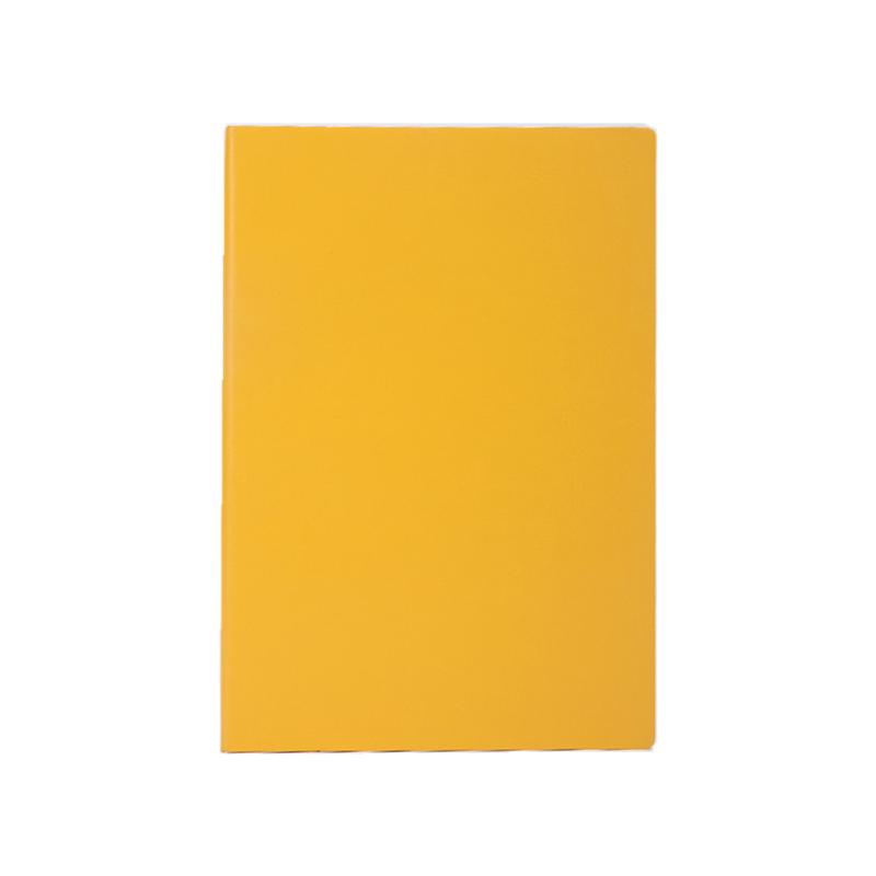 

Большой деловой дневник A5, кожаный мягкий блокнот для копирования, увеличенный толстый блокнот A5-100 sheets жёлтый