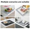 1Pc Large Silicone Dish Drying Mat 40x30cm - Counter Top Mat Sink Mat Dish Draining Mat Kitchen Trivet