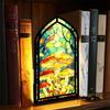 Acrylic Book Nook Gothic Arch Design Light-transmitting Table Setting Candle Holder  Home Decor