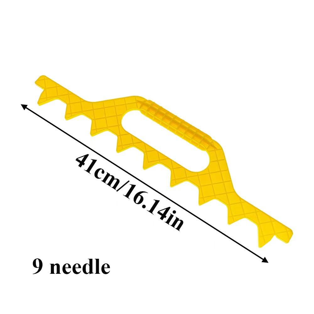 

Beehive Brood Frame Rake - Plastic Card Strip for Honey Bee Beekeeping, 3 Colors, Fits 9 or 10 Frames жёлтый