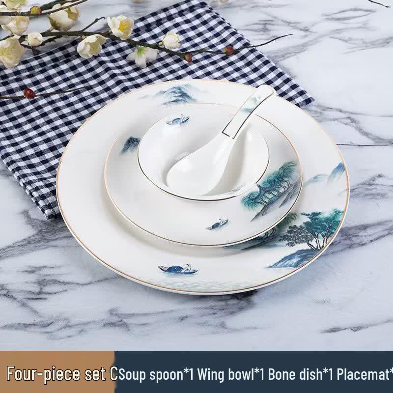 Chui Shan Hai Chinese Ceramic Tableware Set