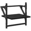 Wall Shelf Set 6 pcs Black Oak Effect 100 x 25 x 30 cm