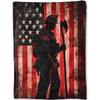 Firefighter blanket gift for firefighter man dad husband adult bedroom living room decoration flannel blanket