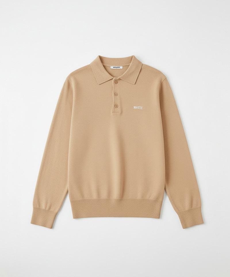 MARIE CLAIRE Signature Logo Collar Knit (Magakn02Mbe)