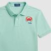 Polo Ralph Lauren Polo Shirt Ss24 Letter Crab Embroidery Casual Short Sleeve T-Shirt Kids Tops Celadon CWPOKNIY8021085-300