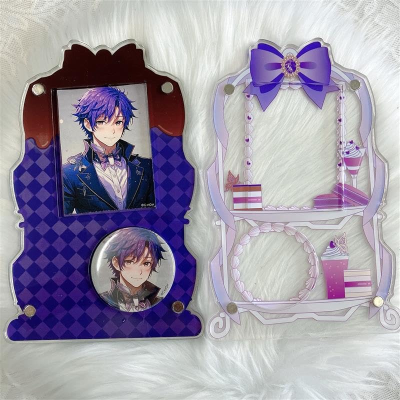 Acrylic Frame For Tin Badges and Cards Oshikatsu Otakatsu Aniota Anime Goods Decoration Purple [Afternoon Tea] Storage, G.triger G-Trigger