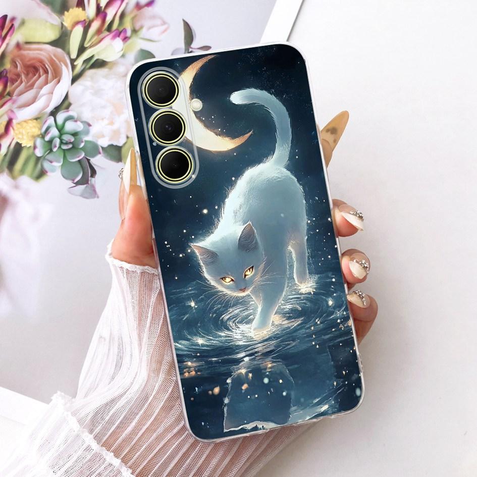 Hülle Für Samsung Galaxy A17 A37 A57 5G Cover Neue Stilvolle Blume Klare Weiche Silikon Handyhülle Für Samsung A 17 A 37 A 57 Stoßfänger