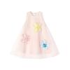 Desa Girls' 2026 Summer 3D Floral A-line Mesh Dress