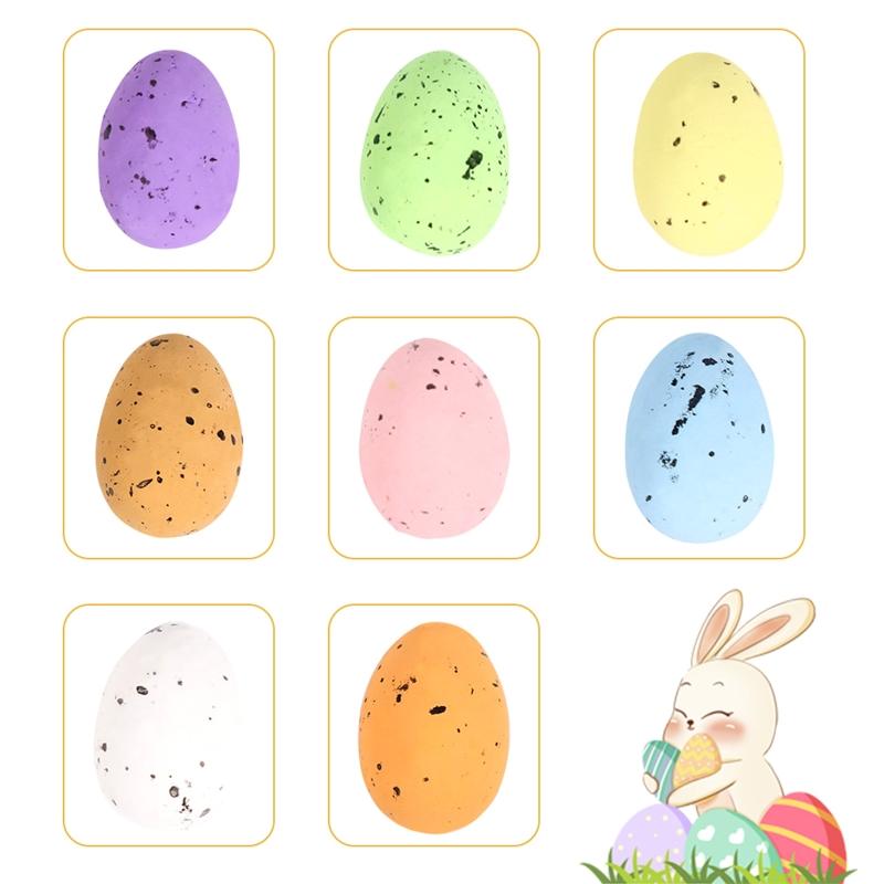 Egg Shakers Colorful Foam Self Painting Eggs Rhythm Learning Toy Gifts Favor for Kids Early Development Holiday Decor