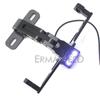 Motorcycle License Plate Bracket with LED Light Black Motorcycle Number Plate Holder for Motorbike Moto Dirt Bike