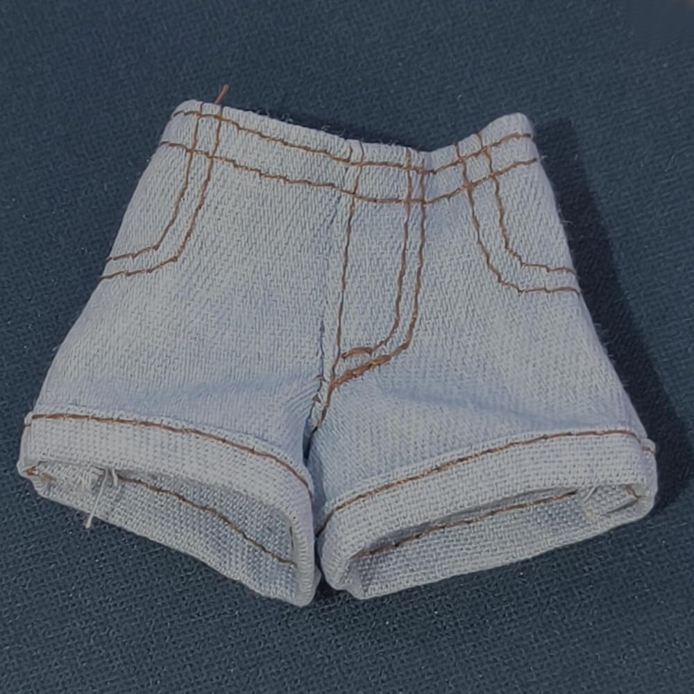 OlyOly 1/6 Doll Outfit Set T-Shirt Denim Shorts Skirt for 30cm Dolls Miniature Figure Clothing