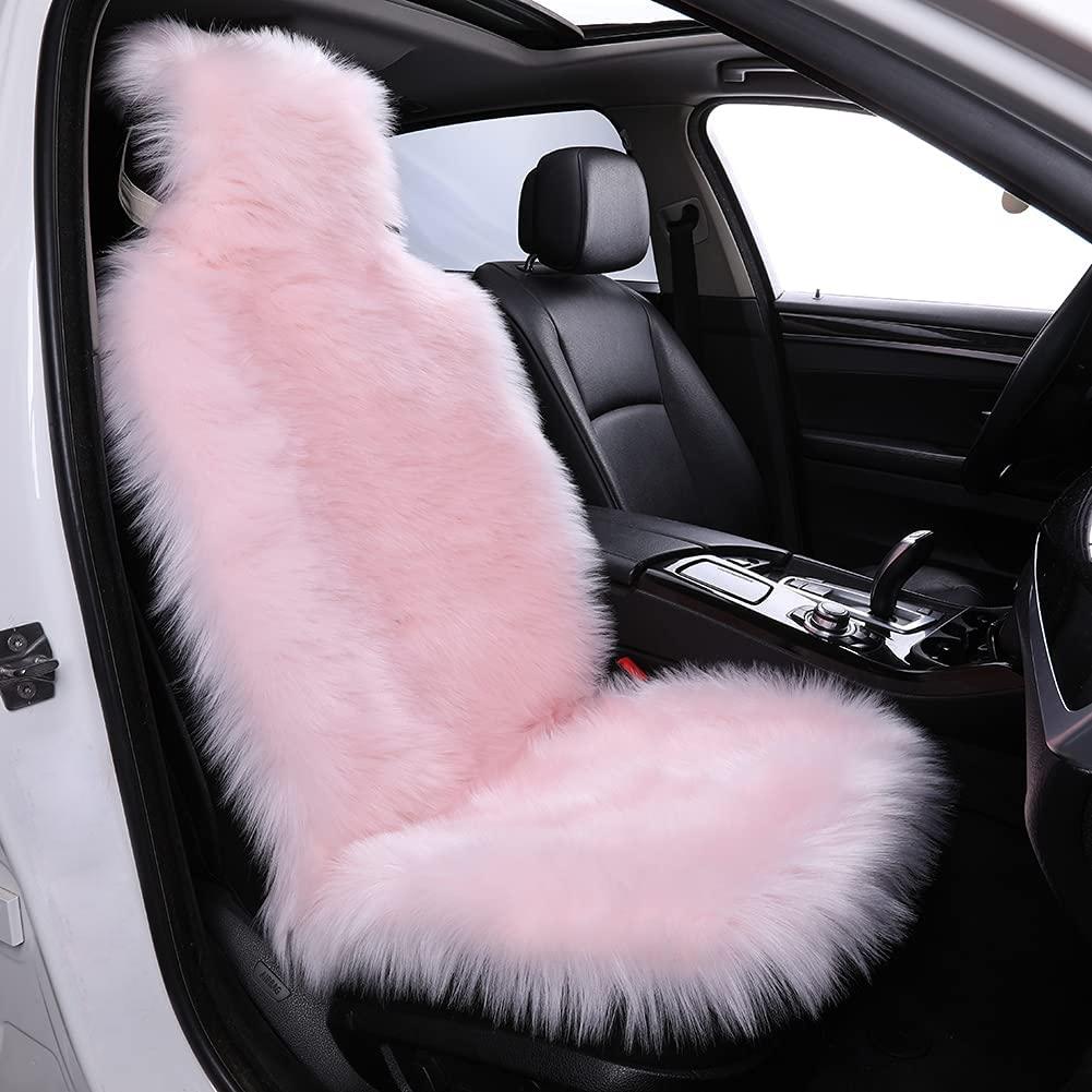 Winter Warm Car Seat Covers Artificial Plush Cars Cushion Soft Synthetic Wool Seats  Fit for Auto Truck, SUV, Van Hot